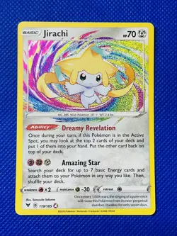 Jirachi 119/185 - Vivid Voltage - Amazing Rare Holo Pokemon Card Near Mint (NM) - Image 1