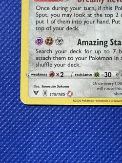 Jirachi 119/185 - Vivid Voltage - Amazing Rare Holo Pokemon Card Near Mint (NM) - Image 3
