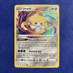 2020 Pokemon SWSH Vivid Voltage Jirachi 119/185 Amazing Rare NM - Image 1