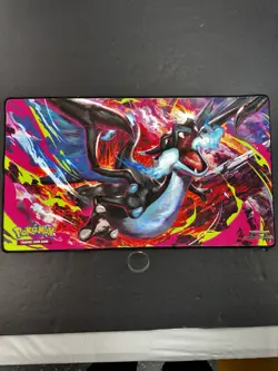 Pokemon Phantasmal Flames Charizard MEGA X UPC Play Mat - Rubber Playmat NEW - Image 1