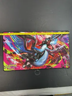 Pokemon Phantasmal Flames Charizard MEGA X UPC Play Mat - Rubber Playmat NEW - Image 2