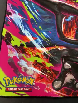 Pokemon Phantasmal Flames Charizard MEGA X UPC Play Mat - Rubber Playmat NEW - Image 4