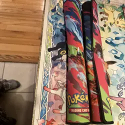Pokemon Phantasmal Flames Charizard MEGA X UPC Play Mat - Rubber Playmat X2 - Image 3