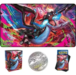 Pokemon Phantasmal Flames Charizard MEGA X UPC Play Mat - Rubber Playmat - Image 1
