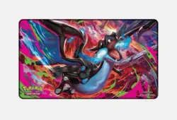 Pokemon Phantasmal Flames Charizard MEGA X UPC Play Mat - Rubber Playmat - Image 1