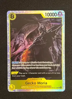 Gecko Moria SR OP14-104 One Piece The Azure Sea's Seven Foil - NM - Image 1