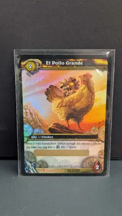 New/NM El Pollo Grande, Unscratched Loot Code, World of Warcraft TCG - Image 1