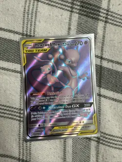 Pokemon TCG - Mewtwo & Mew GX 222/236 - Sun & Moon Unified Minds Tag Team - N/M - Image 1