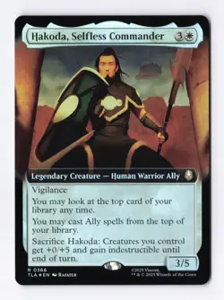 Hakoda Selfless Commander (Extended Art Foil) MTG Avatar: The Last Airbender TLA - Image 1
