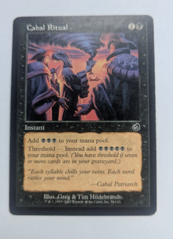 Magic Mtg Torment Cabal Ritual lightly played - Image 1