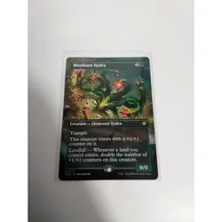 MTG Magic the Gathering Mossborn Hydra FDN #337 Borderless Rare M/NM - Image 1