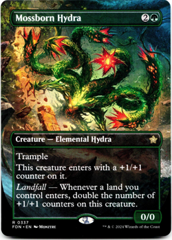 Mossborn Hydra (Borderless) - [Foundations] Magic MTG NM 🌳 - Image 3