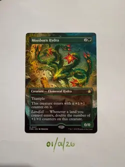 Mossborn Hydra Borderless #337 - MTG Magic Card - Near Mint NM - Foundations - Image 1