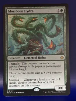 Magic the Gathering Mossborn Hydra Foundations #107 - Image 1