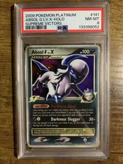 2009 POKEMON PLATINUM SUPREME VICTORS #141 ABSOL G LV.X-HOLO PSA 8 - Image 1