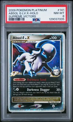 2009 POKEMON PLATINUM SUPREME VICTORS #141 ABSOL G LV.X-HOLO PSA 8 - Image 1