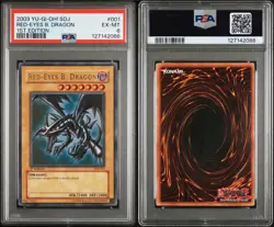 Red-Eyes B. Dragon SDJ-001 Starter Deck: Joey 1st Edition PSA 6 - Image 3