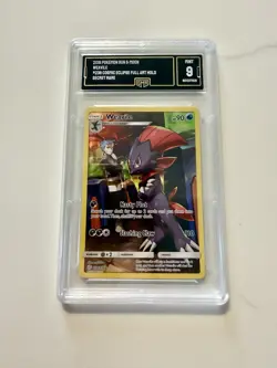 Pokemon TCG Weavile Full Art Secret Rare Holo Card Cosmic Eclipse GMA Mint 9 - Image 1