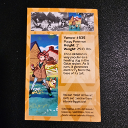 Pokemon TCG: Crown Zenith Mini Tin Sonia & Yamper Sticker & Card *NO PACKS* - Image 2