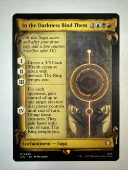 In the Darkness Bind Them (Showcase Scrolls) - MTG Commander: Lord of the Rings - Image 1