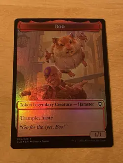 Boo Token FOIL NM English Commander Legends Battle For Baldur’s Gate - Image 1