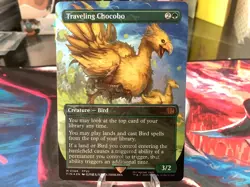TRAVELING CHOCOBO Chocobo Track Foil - Final Fantasy MTG Magic: the Gathering - Image 1