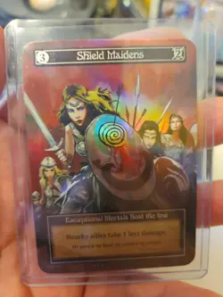 Sorcery Contested Realm Beta Exceptional Shield Maidens Foil N/NM Condition - Image 1