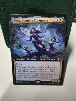 Alela, Cunning Conqueror (Extended Art) Wilds of Eldraine Commander - Near Mint - Image 1