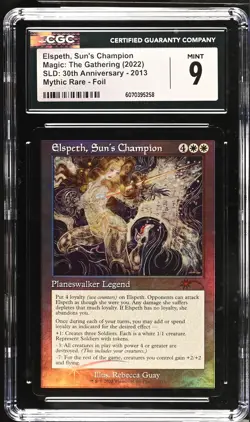 ELSPETH, SUN'S CHAMPION Secret Lair Foil 30th Anniversary CGC 9 MTG [Nostalgium] - Image 1
