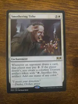 Smothering Tithe MTG Magic the Gathering Ravnica Allegiance Near Mint - Image 1