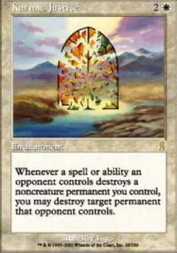 1 x Karmic Justice - Odyssey - Heavy Play - MTG - Image 1