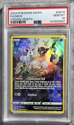 2023 Pokemon SWSH CROWN ZENITH FA/ MEW GG10/GG70 PSA 10 GEM MT - Image 1