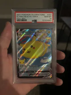 Pokemon Flying Pikachu Vmax Full Art Celebrations 007/025 PSA 10 - Image 1