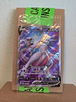 Pokemon Go Mewtwo V Full Art Promo SWSH229 SEALED Pokemon TCG Card Ready to Ship - Image 2