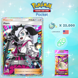Pokemon TCG Pocket - Piers Full Art Card (English) - Image 1