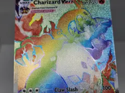 Pokemon Charizard VMAX 074/073 Champion's Path Secret Rare Rainbow Holo sc - Image 3