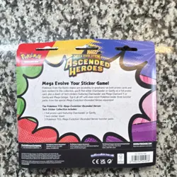 Pokemon Mega Evolution Ascended Heroes 3 Pack Gastly Mega Gengar Stickers - Image 2