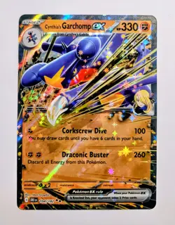 Cynthia's Garchomp ex 104/182 - Pokemon TCG Destined Rivals Double Rare Holo NM - Image 1