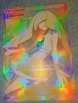 “Lusamine” Pokemon TCG SM-Crimson Invasion 110/111 [Full Art Holo Ultra Rare] - Image 2