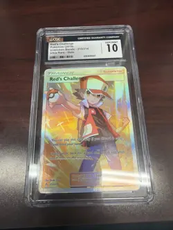 Pokemon Red's Challenge 213/214 Unbroken Bonds Ultra Rare Holo CGC 10 - Image 1