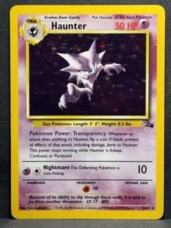 Pokemon TCG Haunter Fossil 6/62 Holo Unlimited Rare LP #1 - Image 1