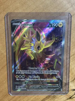 Pokemon TCG Jolteon V SWSH183 Sword & Shield Black Star Promo DMG SEE PICS - Image 1