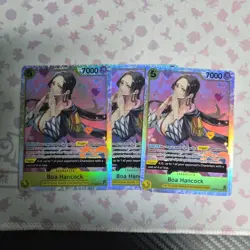 Boa Hancock PRB02-017 SR One Piece Card Game (X3) English all near mint. - Image 1