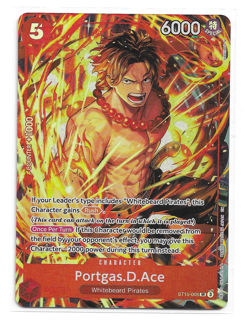 Portgas.D.Ace (Illustration Box Vol.5) ST15-005 One Piece Promotion Cards Foil - Image 1