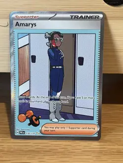 Pokemon TCG Prismatic Evolutions Amarys 170/131 Special Illustration Rare SIR - Image 1