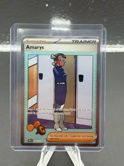 Pokemon TCG Prismatic Evolutions Amarys 170/131 Special Illustration Rare SIR - Image 1