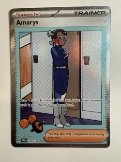 Pokemon TCG Prismatic Evolutions Amarys 170/131 Special Illustration Rare SIR - Image 1