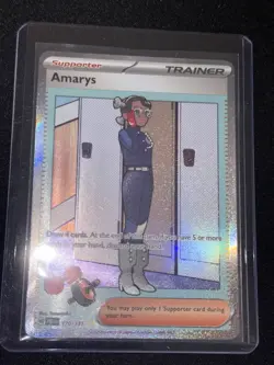 Pokemon TCG Prismatic Evolutions Amarys 170/131 Special Illustration Rare SIR - Image 1