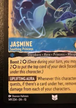 Jasmine - Soothing Princess 149/204 Uncommon Whispers In The Well Disney Lorcana - Image 4