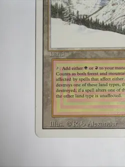 MTG Taiga Revised Edition Dual Land, NM/LP Condition - Image 3